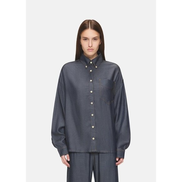 EB Denim Adeline Button Down Shirt in Mariette - Picture 2 of 6
